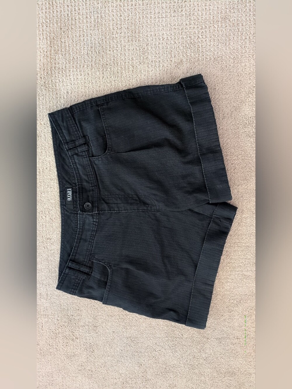A.N.A. Petite Black Cotton High Waisted Shorts